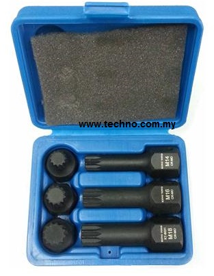 KING TOYO KT-8031 6PCS 1/2"DR. HEX IMPACT BIT SOCKET SET